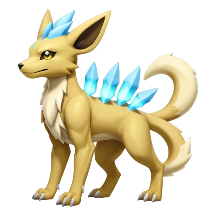 Manectric-Lucio-Cubone-Umbreon-Marowak-Draco-Fakémon-hybrid-creature (full body), 4 legs sticker