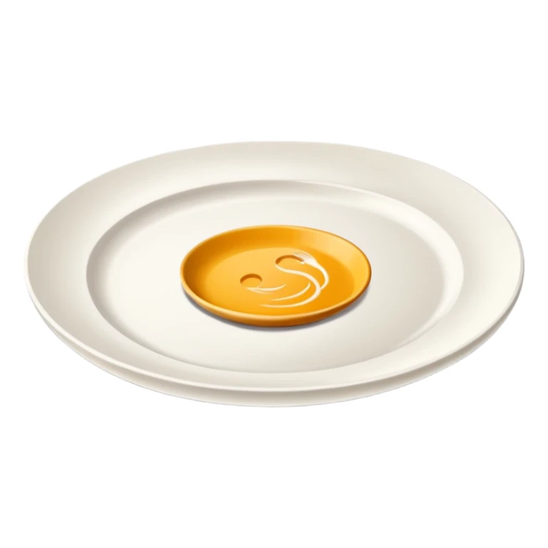 create me an image of ceramic plate in perspective view. sticker