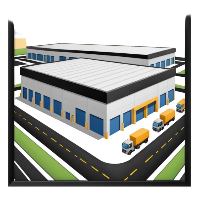 create a realistic a place where logistic transporter can park sticker
