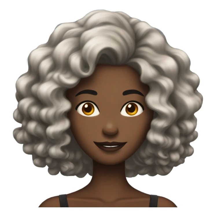 Femme noire cheveux frisés belle  sticker