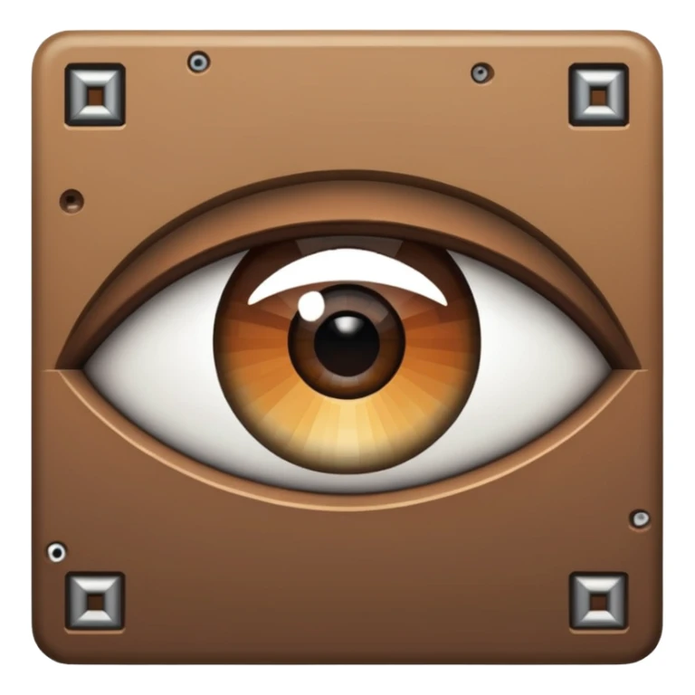 Create me a emoji for minecraft themed kinda that has a eye trim with a :no_entry_sign:  over it no like a eye_trim from minecraft sticker