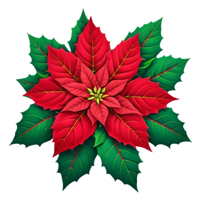 Poinsettia emoji sticker