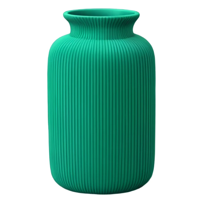 Corduroy velvet textured vase  sticker