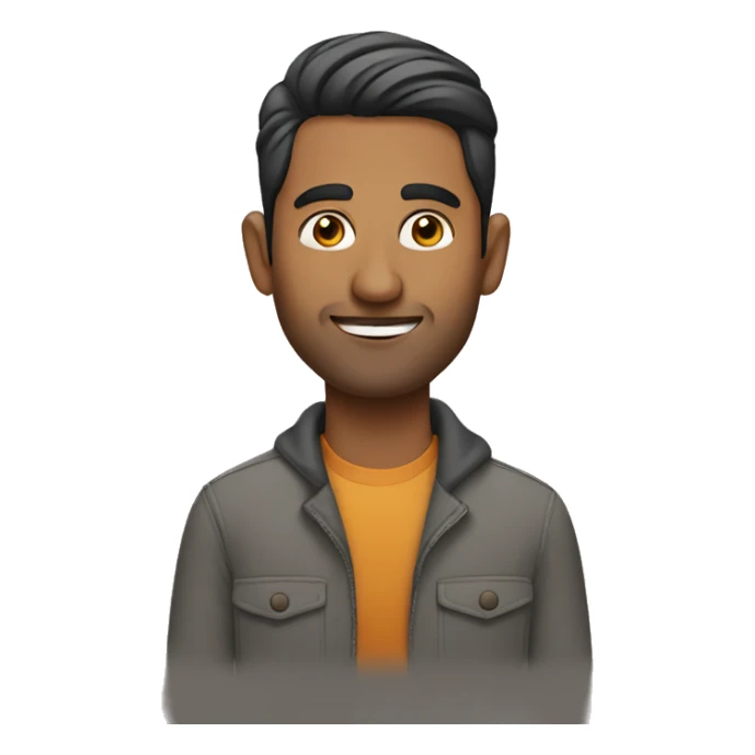An south Asian man who is creative  sticker