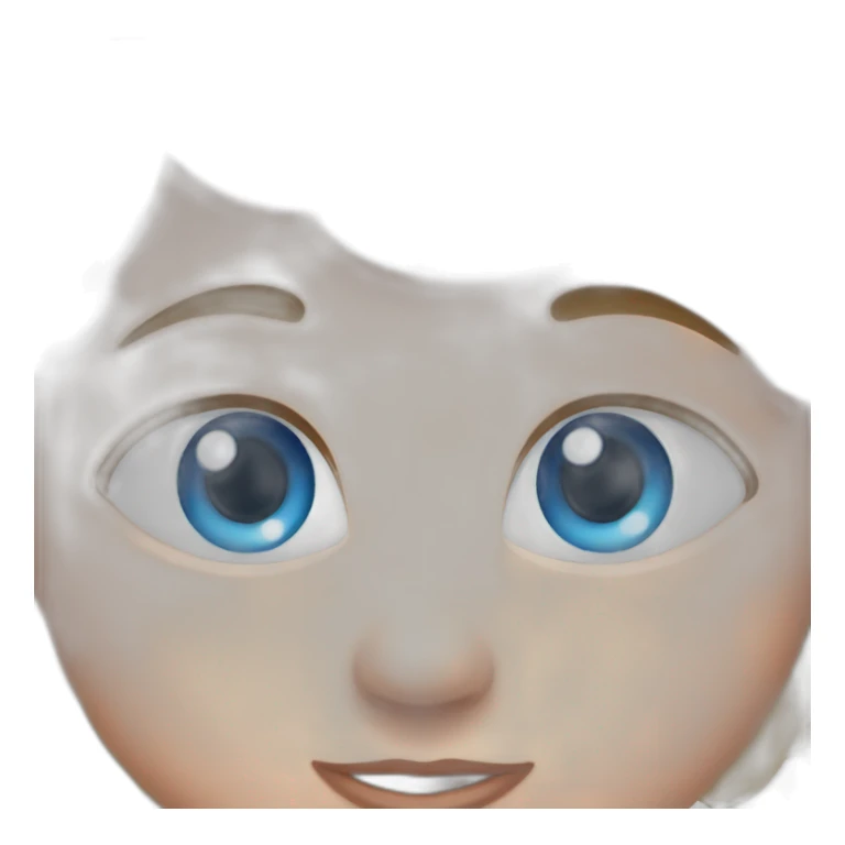 Blue eyes baby sticker