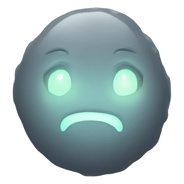 a glowing pure grey magical artifact sticker