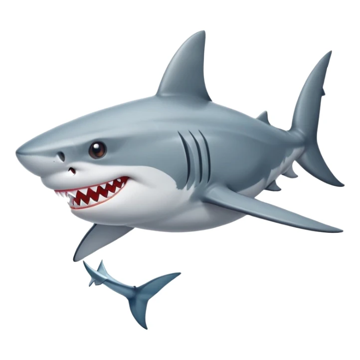 Un tiburón con unos zapatos nike sticker