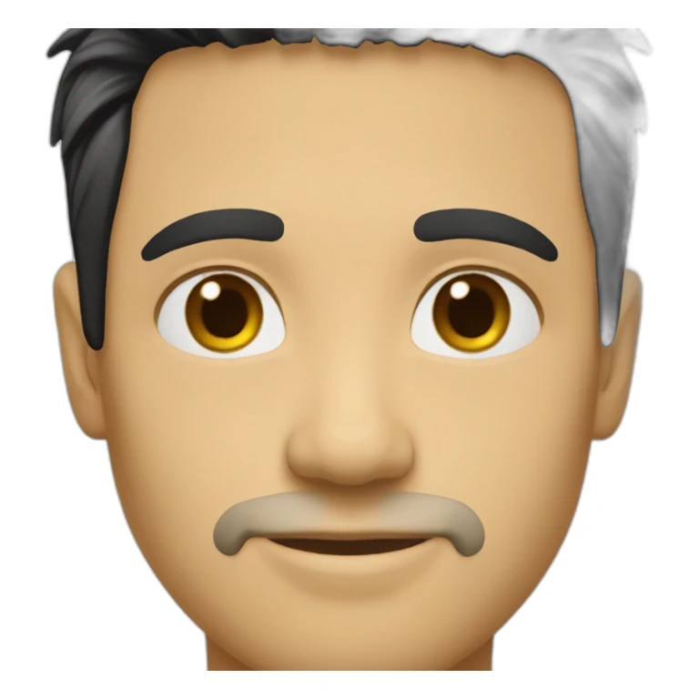 brazilian-white-guy-straight-black-hair sticker