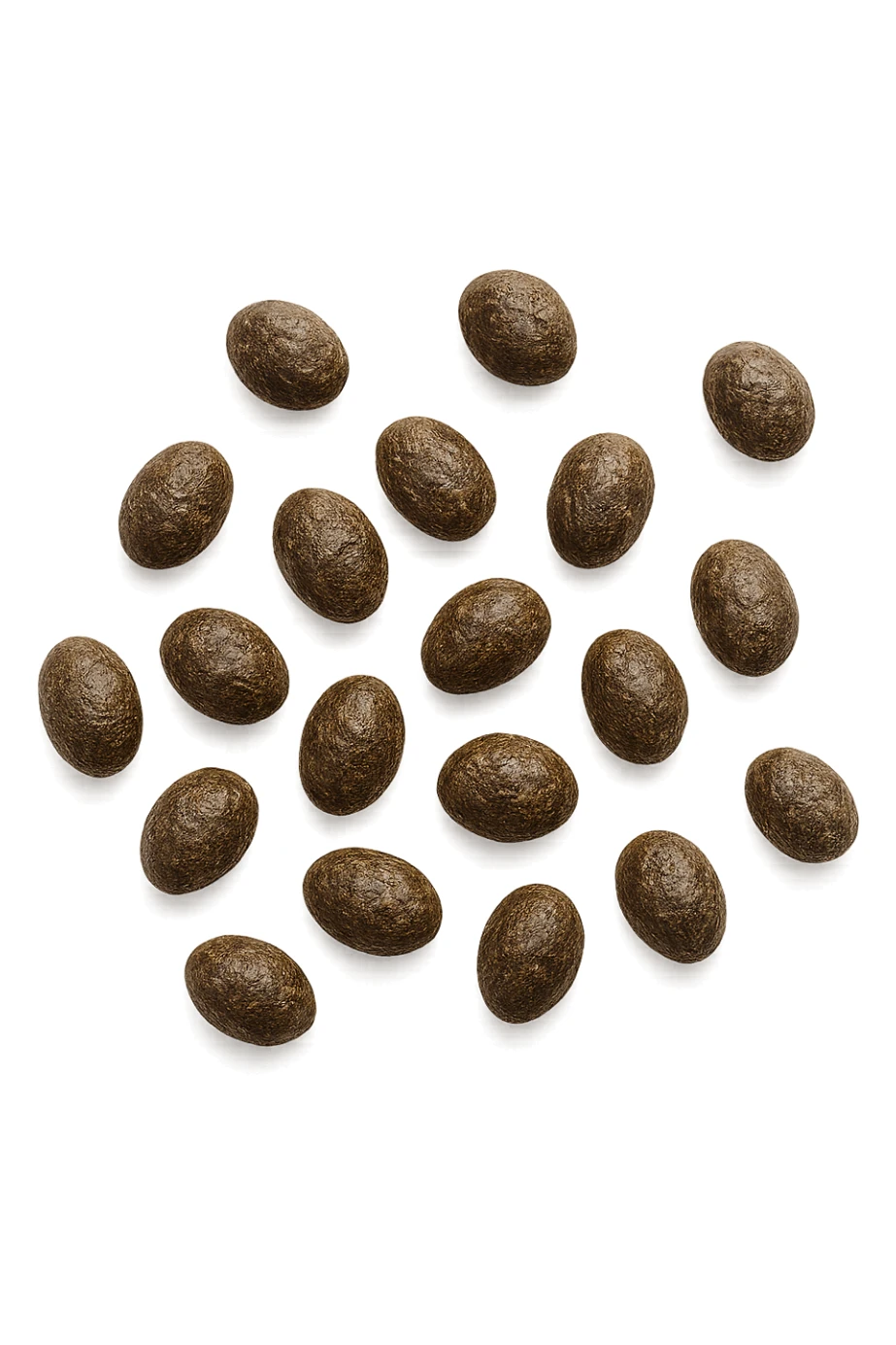 feci di animale a pallini viste dall'alto, isolate su sfondo bianco sticker