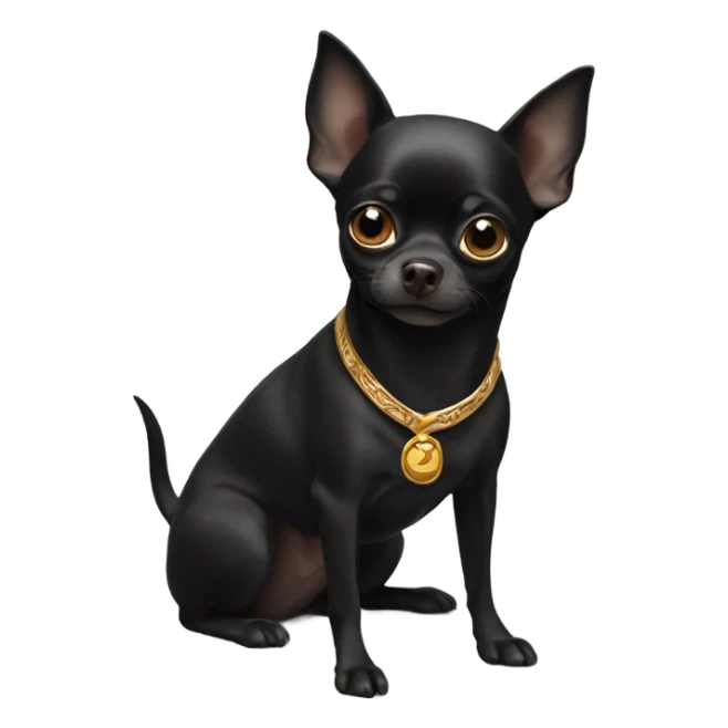 God of a black chihuahua  sticker