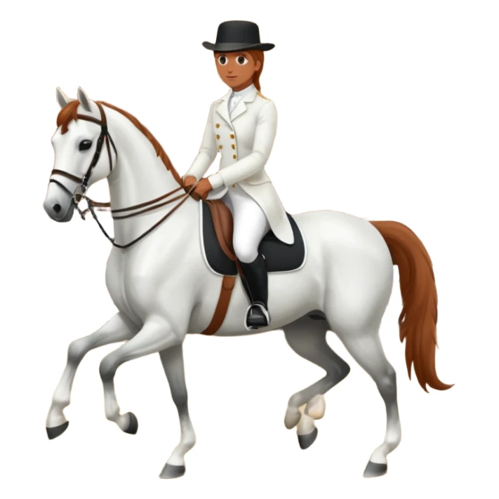 lipizzaner horse & rider sticker