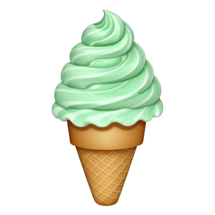 peppermint ice cream sticker