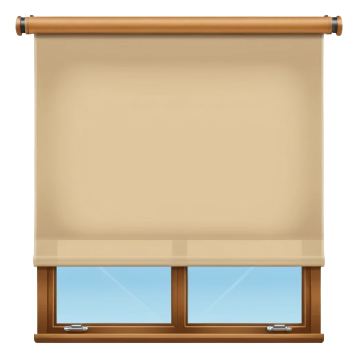 smooth tan roller blinds sticker