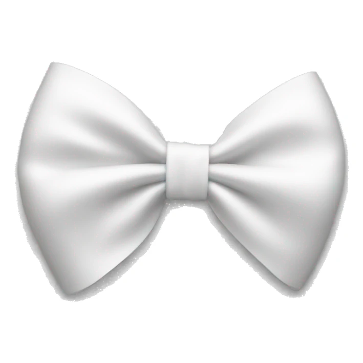 White bow on white bow sticker