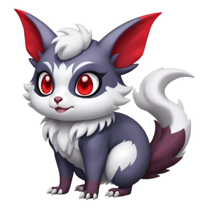 Shiny Furret-Absol-Noibat-Hybrid (Full body) sticker