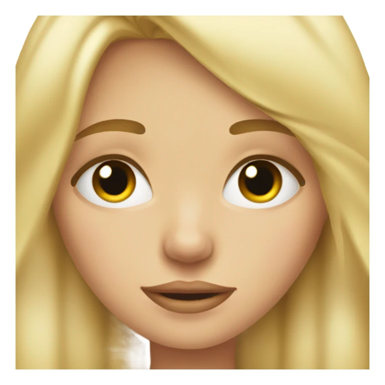Blonde girl with tears in eyes  sticker