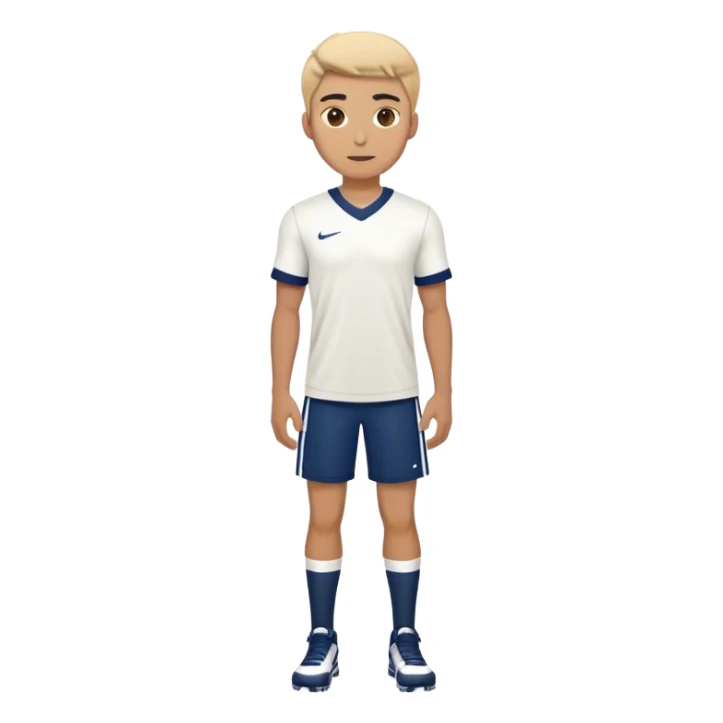 full body view of guy in sports team sticker