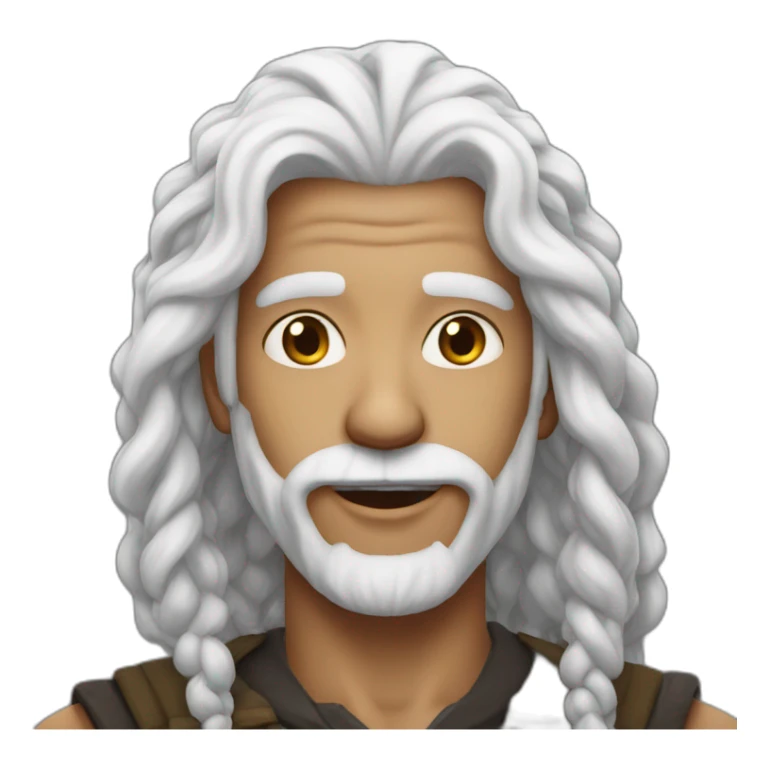 ganjar pranowo white hair sticker