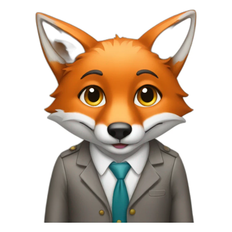 Fox With a Job sticker
