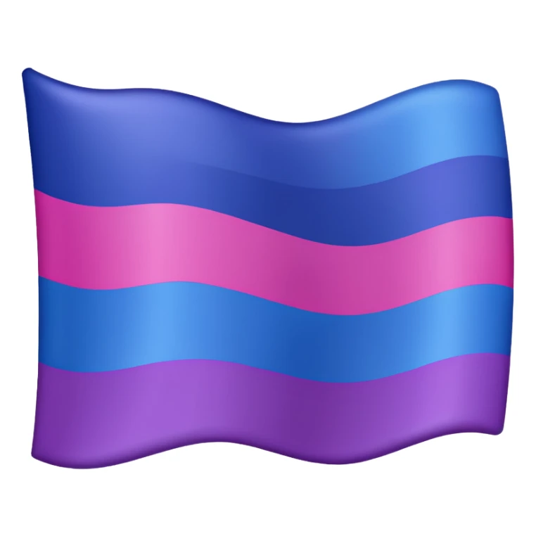 Bisexual flag pink purple then blue sticker