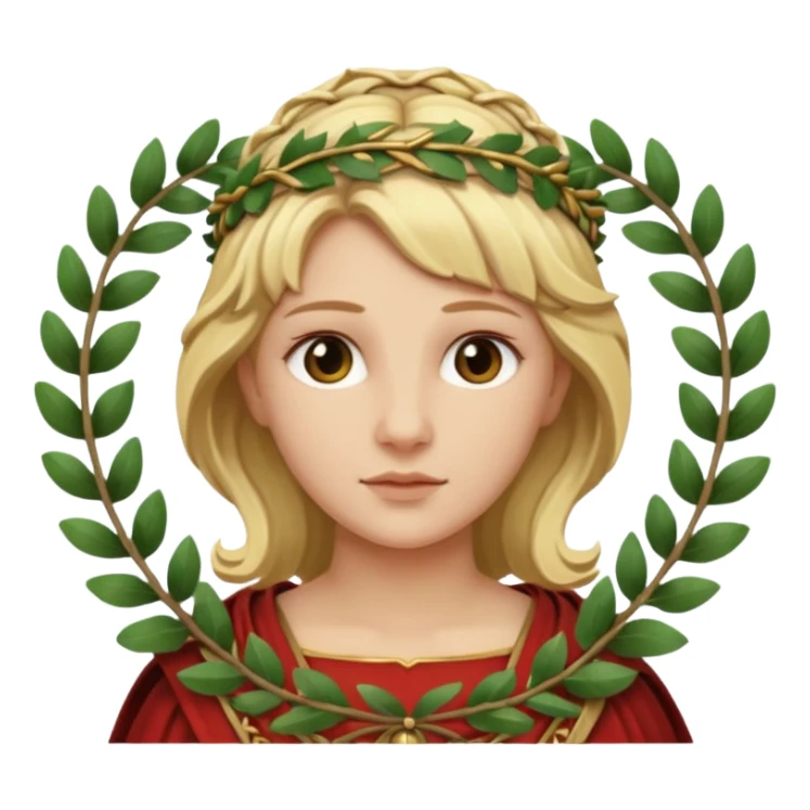 ancient roman woman blond sticker