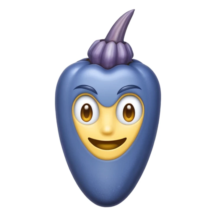 Realistic emoji of a corn blue sticker