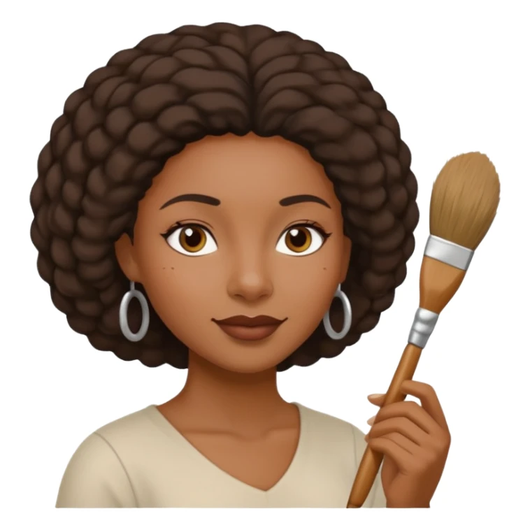 Ceramic Painter black woman sticker