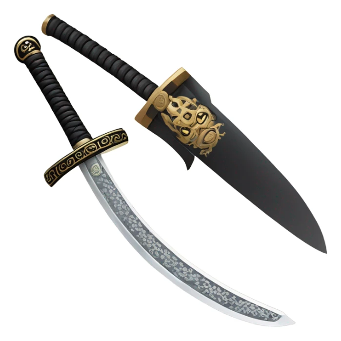 Japanese sword sticker