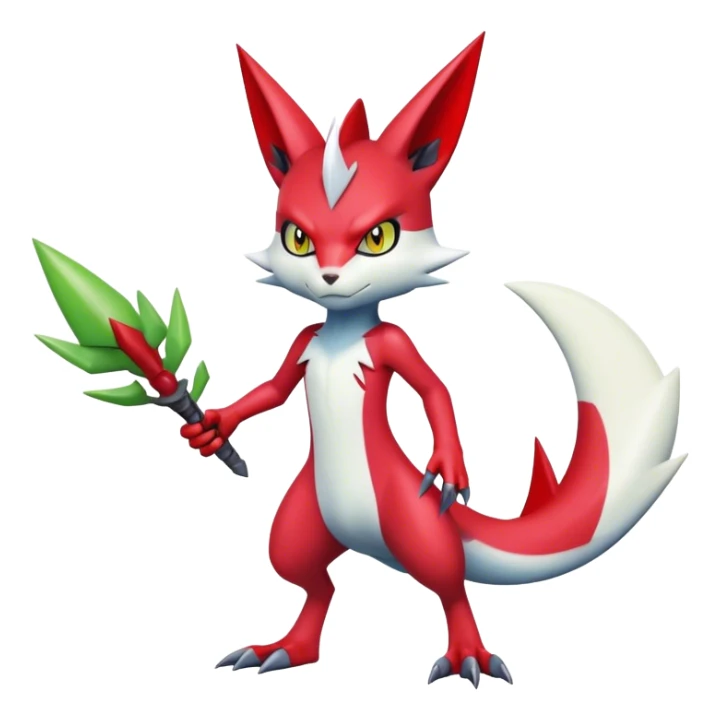 Cool Digimon-Sneasel-Scizor-Zangoose-hybrid full body sticker