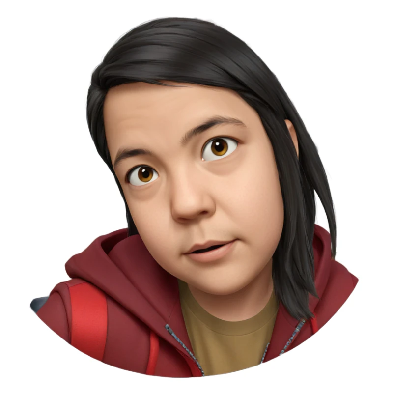 realistic portrait of boy sticker