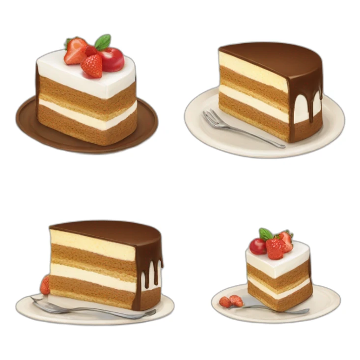 Un chat qui mange un gâteau sticker