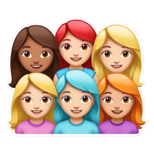 Girlies sticker sticker