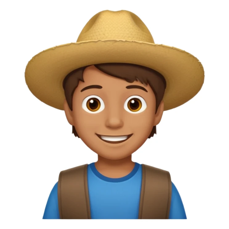 A 6 year old mexican boy with brown hair sticker