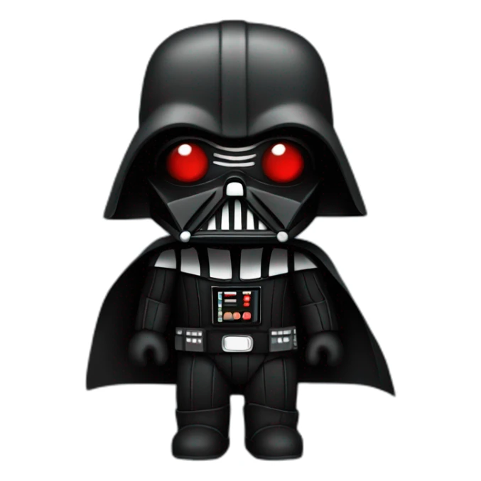 Dark vador with an heart sticker