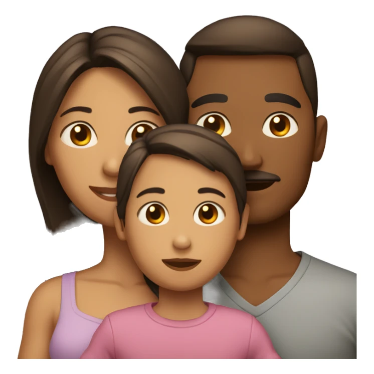 Una familia de una madre y dos niños sticker