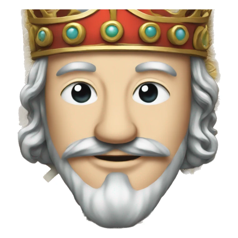 deck of cards, king showing sticker