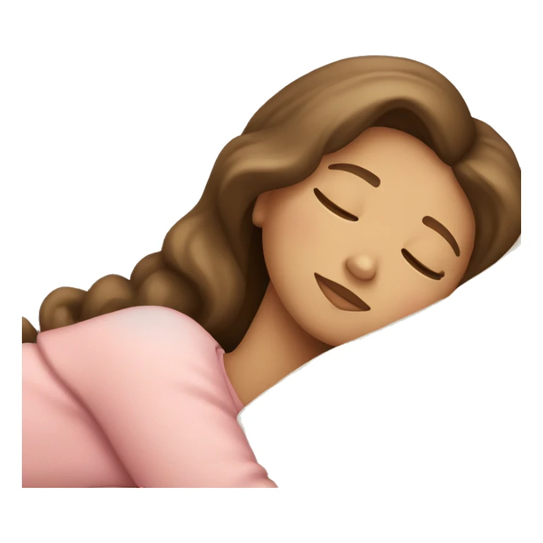 Light brunette girl sleeping sticker
