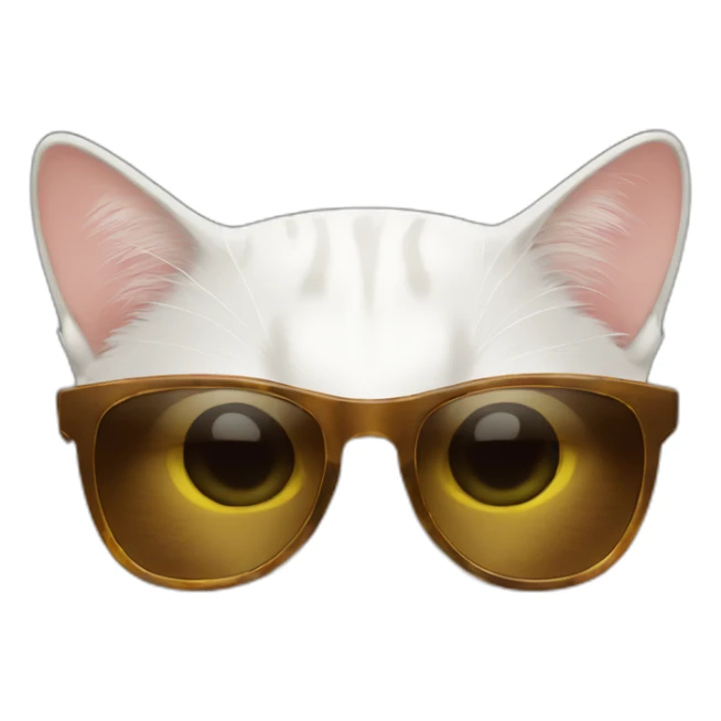 Cat with sunglasses sticker
