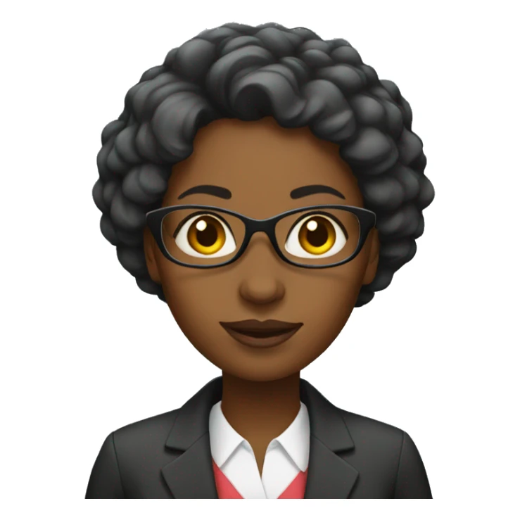 black woman teacher sticker