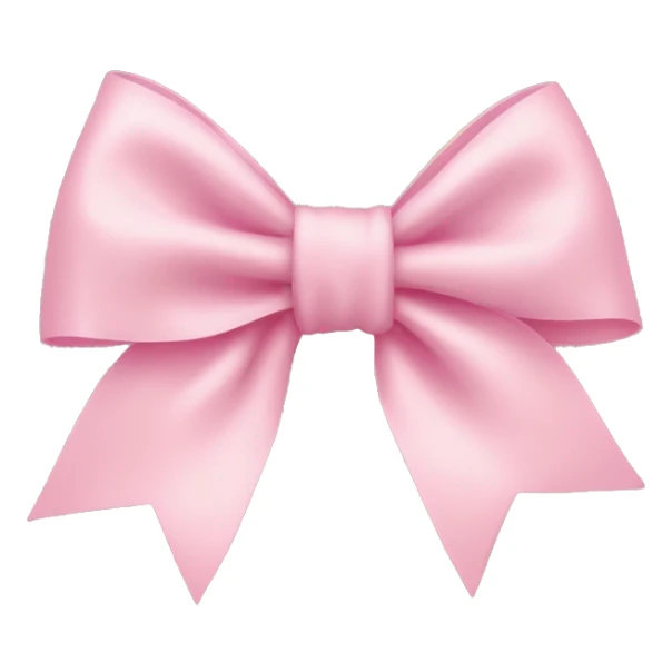 light pink bow on light pink bow sticker