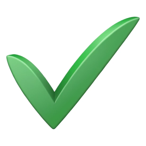 The symbol of a check ✔️  sticker