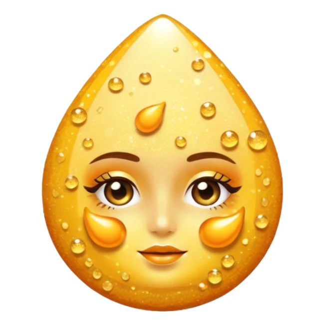 vitamin c glitter skincare sticker