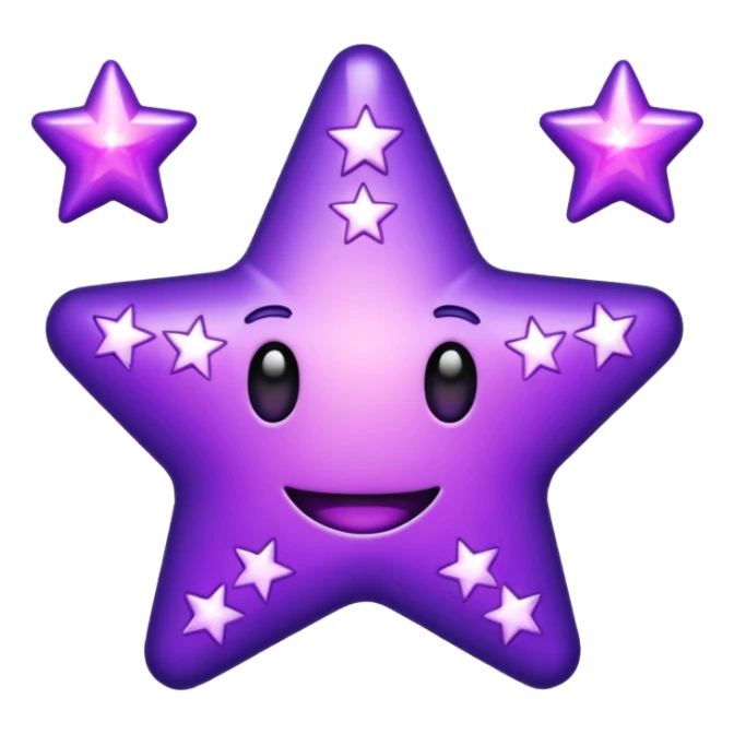 The word "BANGER" with purple stars sticker