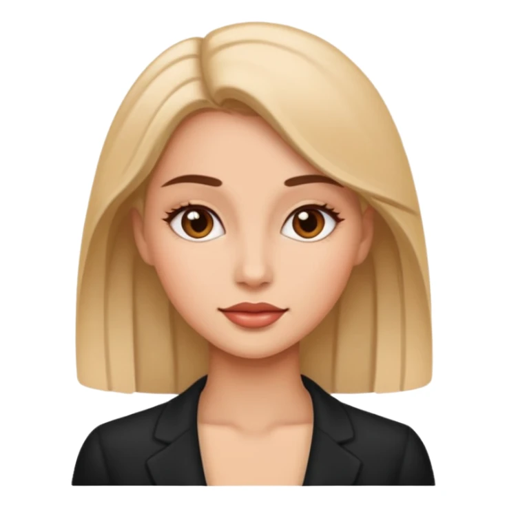 realistic portrait of female beauty sticker