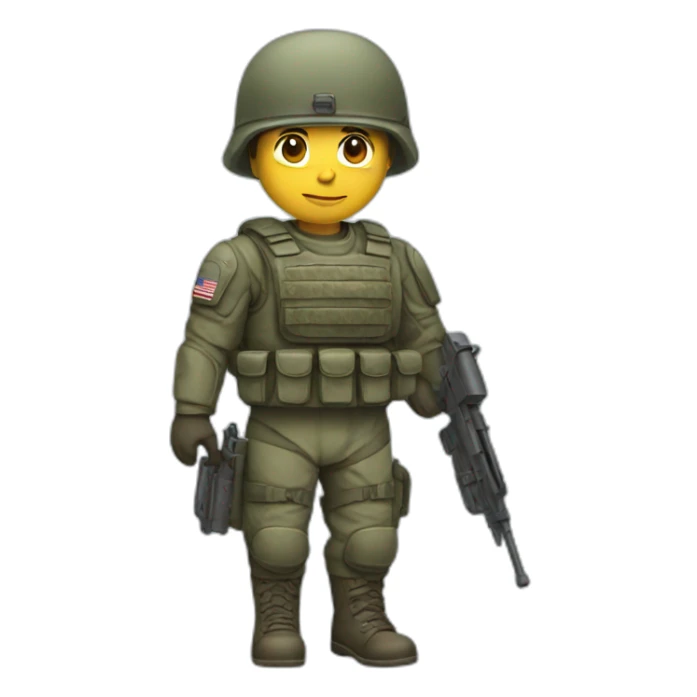soldier with armored train sticker