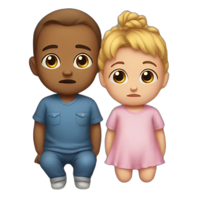 Baby bad andBaby sad sticker