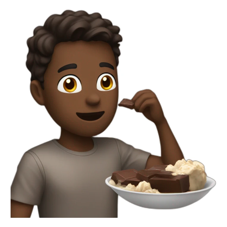 Brad pit eating chocolate sticker