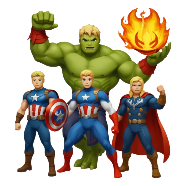 A Spider-Man Hulk, Thor Captain America, Doctor Strange Charzard sticker