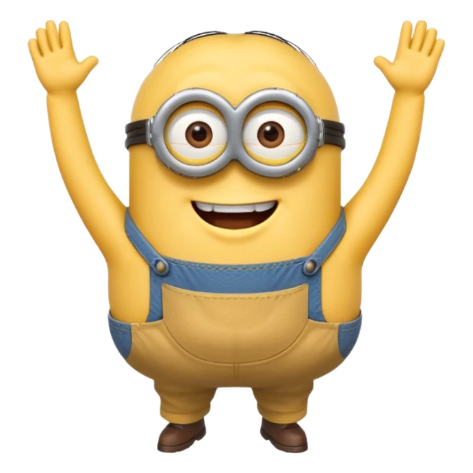 A yellow minion with his pants falling down and his butt crack showing sticker