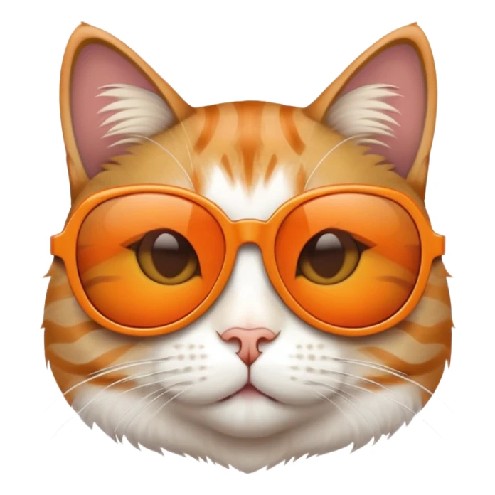 Cat with sunglasses sticker
